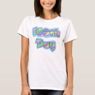 Rainbow Effect 100th Day of School Tshirts