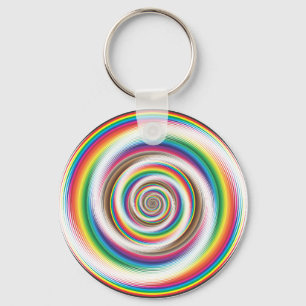 Rainbow effect keychain