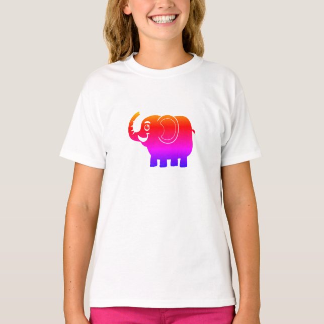 Rainbow elephant T-Shirt (Front)