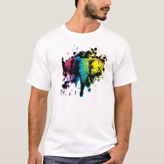Rainbow Elephant T-Shirt (Front)