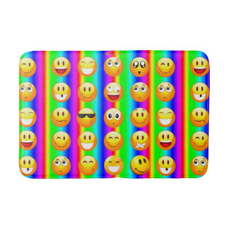 rainbow emoji bathroom bathmat bath mat