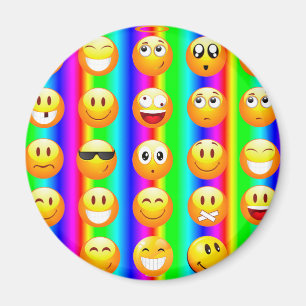 rainbow emoji magnet