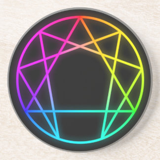 Rainbow Enneagram Coaster