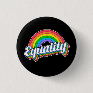 Rainbow Equality 1 Inch Round Button