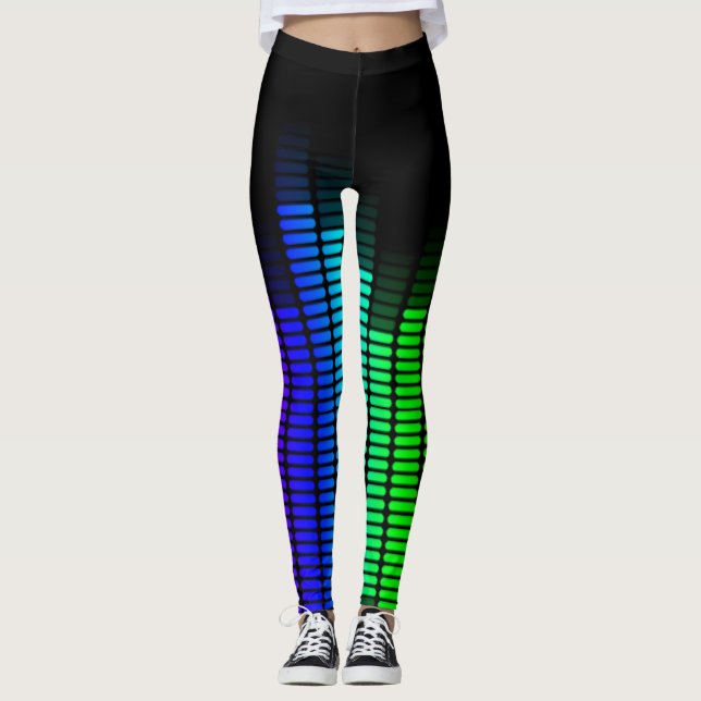 rainbow equalizer leggings (Front)