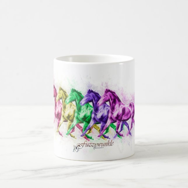 Rainbow Equine Chorus line Coffee Mug (Center)