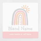 Rainbow Essential Oil Roller Bottle Labels