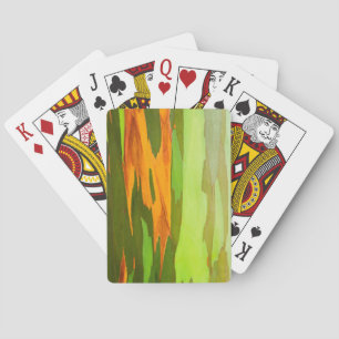 Rainbow Eucalyptus bark, Hawaii Playing Cards