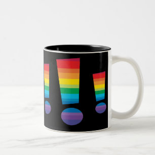 Rainbow Exclamation Point mug