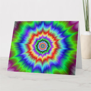 Rainbow Explosion Big Greeting Card