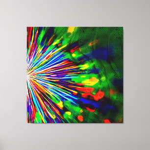Rainbow Explosion Canvas Print