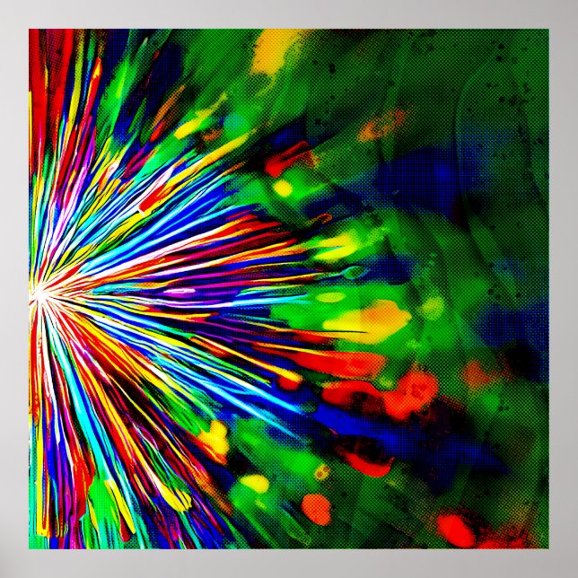 Rainbow Explosion  Poster (Front)