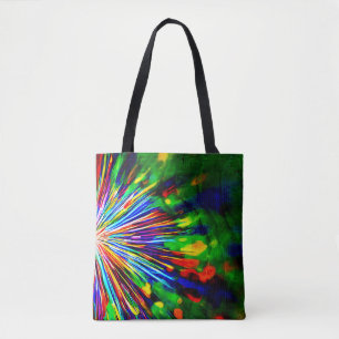 Rainbow Explosion Tote Bag