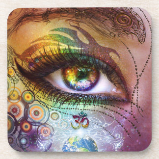Rainbow Eye Love & Light Coaster