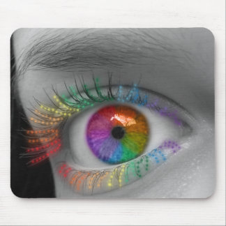 Rainbow Eye Mouse Pad