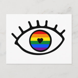 Rainbow Eye Postcard