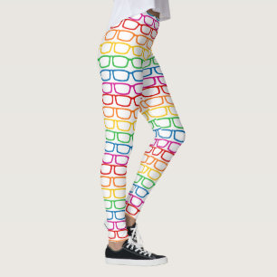 Rainbow Eyeglasses Leggings