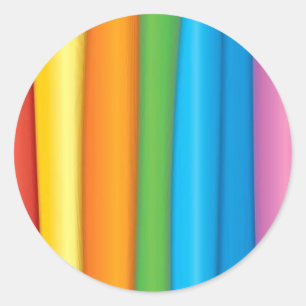 Rainbow Fabrics Classic Round Sticker