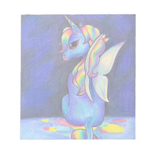 Rainbow Faerie Unicorn Notepad
