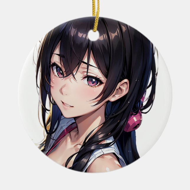 Rainbow Fairy Ceramic Ornament (Front)