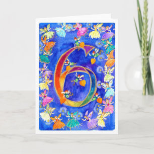 Rainbow Fairy Happy Sixth Birthday Card