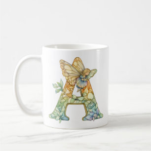 Rainbow Fairy Initial 'A'  Coffee Mug