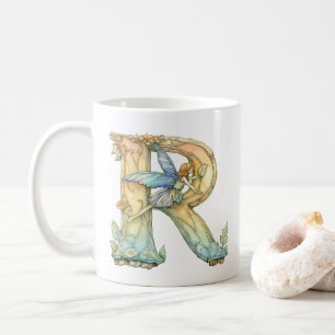 Rainbow Fairy Initial 'R' Coffee Mug