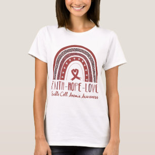 Rainbow Faith Hope Love Sickle Cell Anemia T-Shirt
