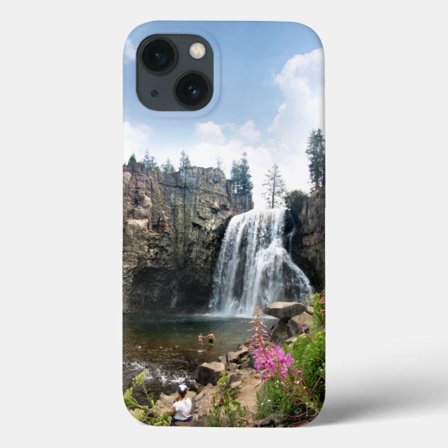 Rainbow Falls Waterfall - Devils Postpile - Sierra Case-Mate iPhone Case (Back)