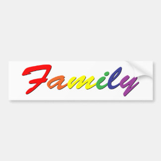 Rainbow Family Bumper Sticker