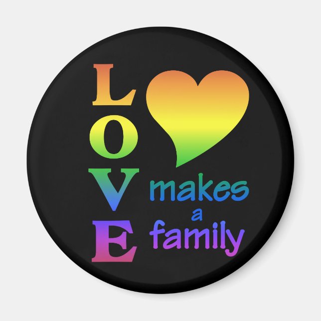 Rainbow Family magnet (Front)