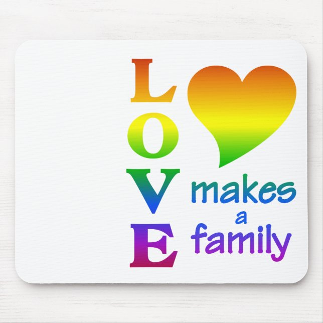 Rainbow Family mousepad, customize Mouse Pad (Front)