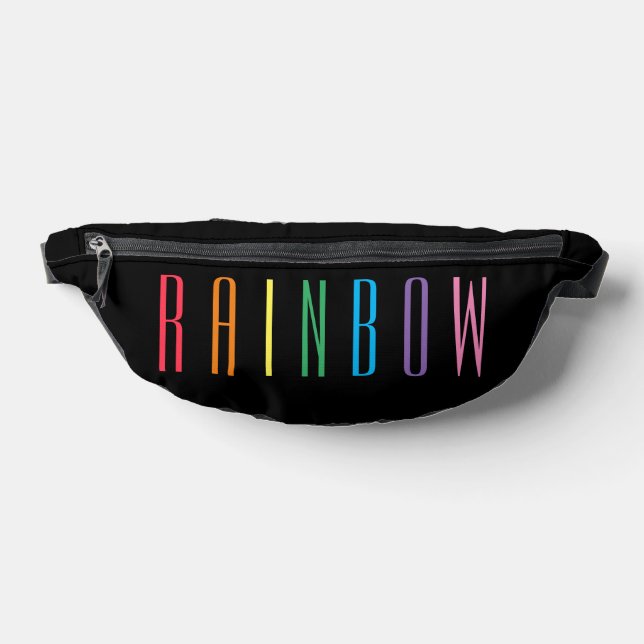 RAINBOW Fanny Pack / Black (Lay Down)