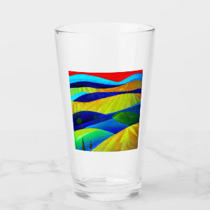 Rainbow Fantasy Hills Landscape Glass