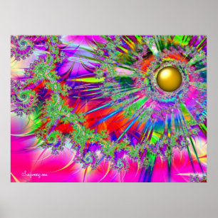 Rainbow Fantasy Sun Print