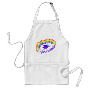 Rainbow Farts apron - choose style & colour
