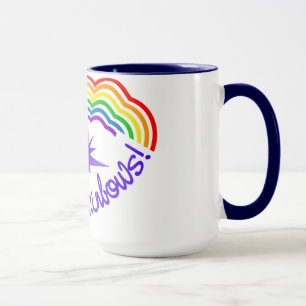 Rainbow Farts mug - choose style & colour