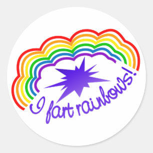 Rainbow Farts stickers