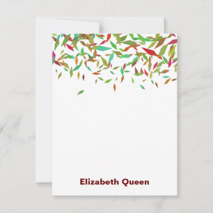 Rainbow Faux Foil Confetti Invitation Papeterie