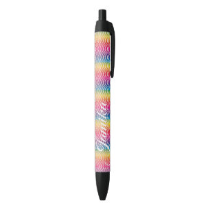 Rainbow Faux Parties scintillant Ombre Nom Stylo d