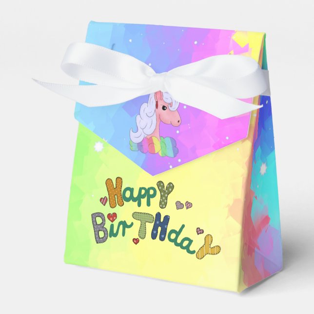 rainbow favor box (Front Side)