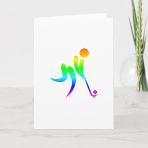 Rainbow Field Hockey Card