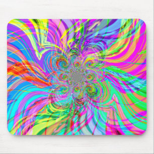 Rainbow Fire Mousepad