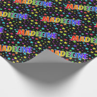 Rainbow First Name "MADELINE" + Stars
