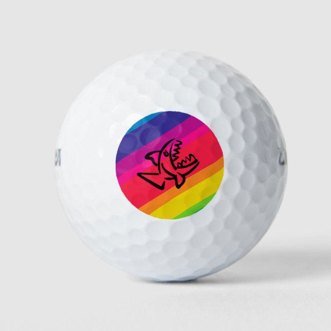 Rainbow fish golf balls (Front)