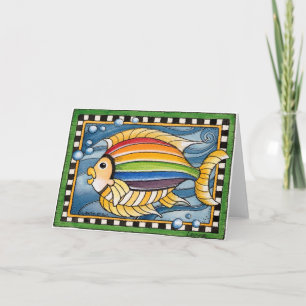 Rainbow Fish - Greeting Card