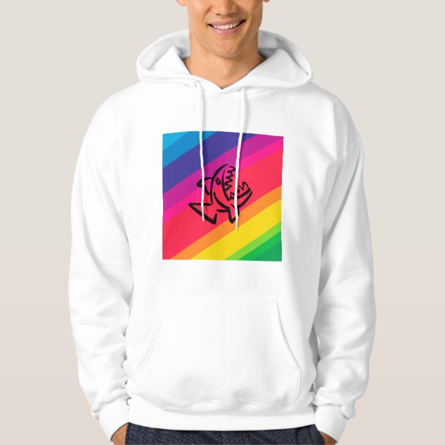 Rainbow fish hoodie (Front)