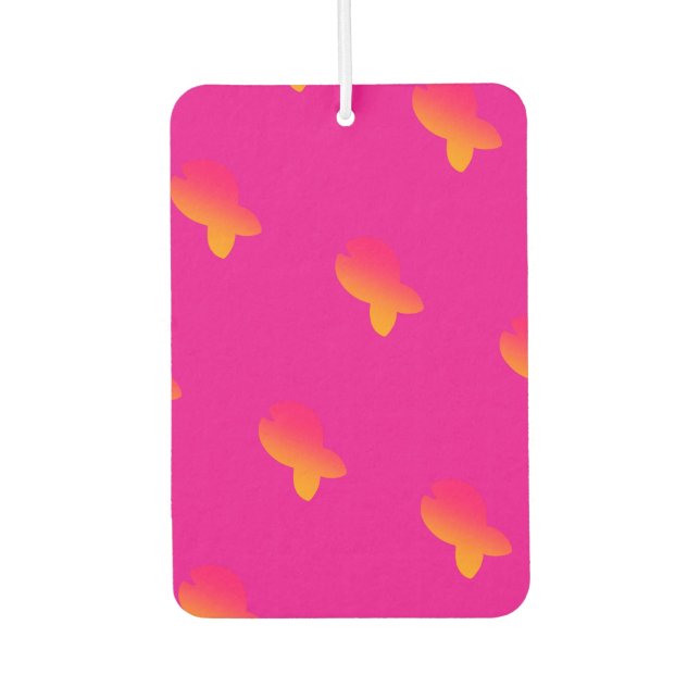 Rainbow Fish Hot Pink       Air Freshener (Front)