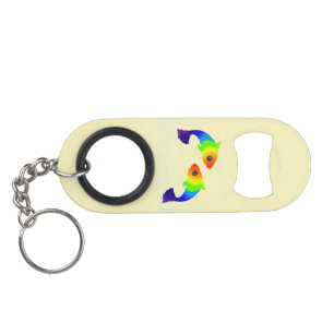Rainbow Fish Keyring Bottle Opener Keychain Bottle Opener