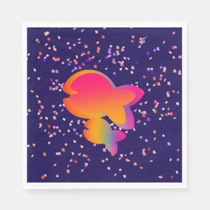 Rainbow Fish Kids Birthday Napkin